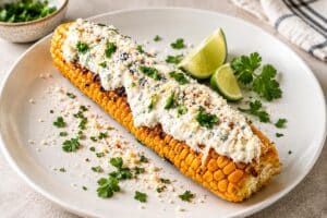 Porumb la grătar cu sos cremos Mexican Street Corn Elote