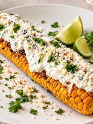 Porumb la grătar cu sos cremos Mexican Street Corn Elote