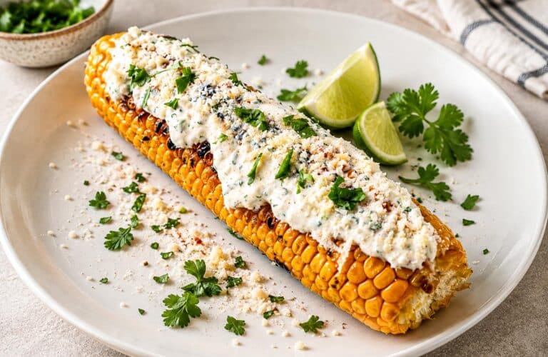 Porumb la grătar cu sos cremos Mexican Street Corn Elote