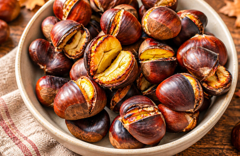 Castane coapte la cuptor moi și aromate